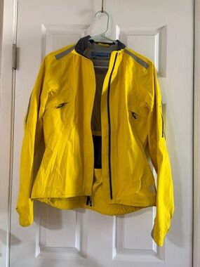 Novara Bright Yellow Women's Jacket with Reflective Trim